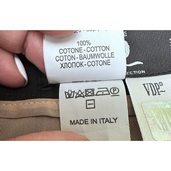 VDP Collection Black Floral Eyelet Cotton Rhinestones Pencil Midi Skirt Sz 6/42 - Picture 16 of 16